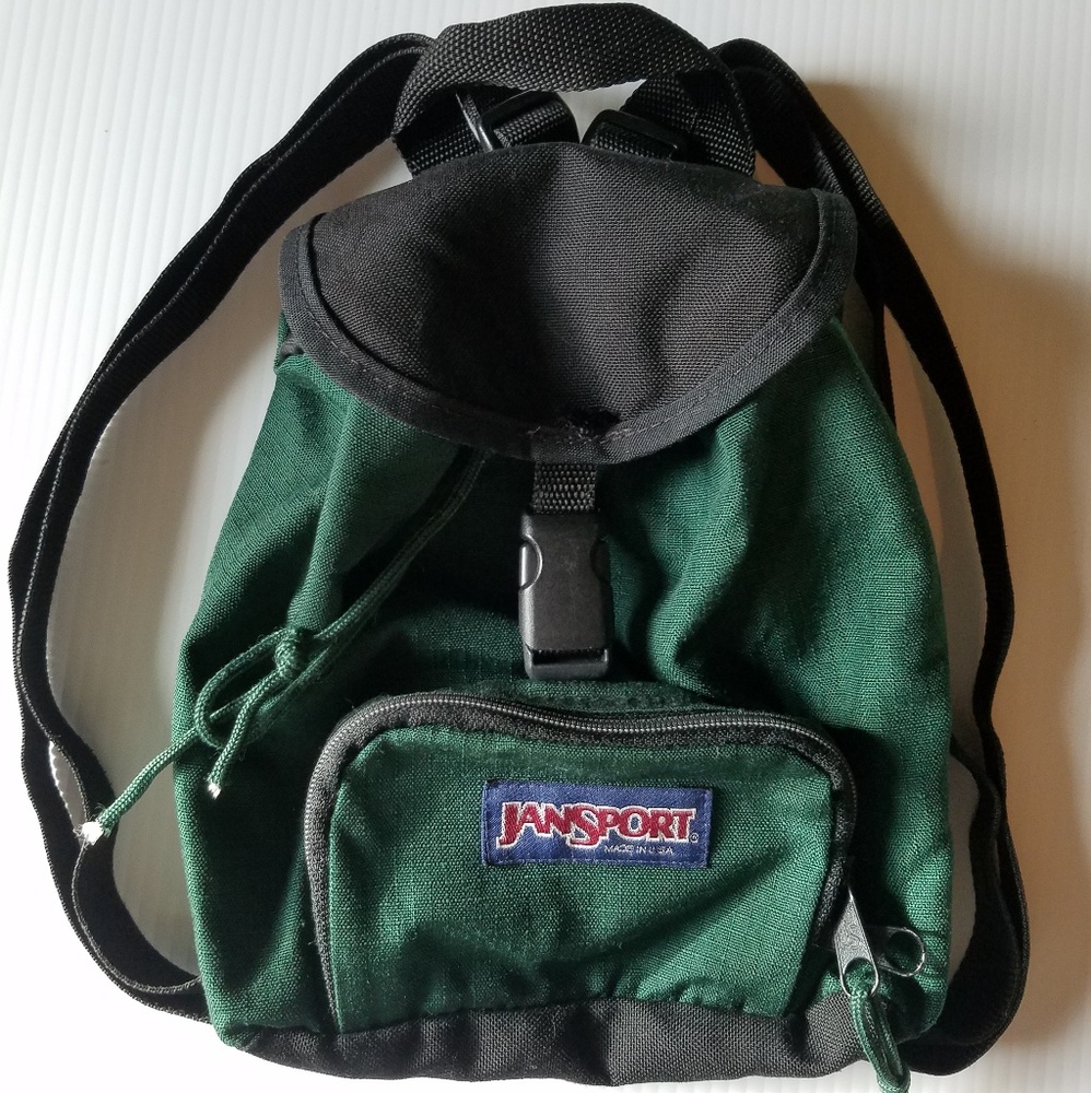 Jansport Vintage Mini Half Pint Green Backpack